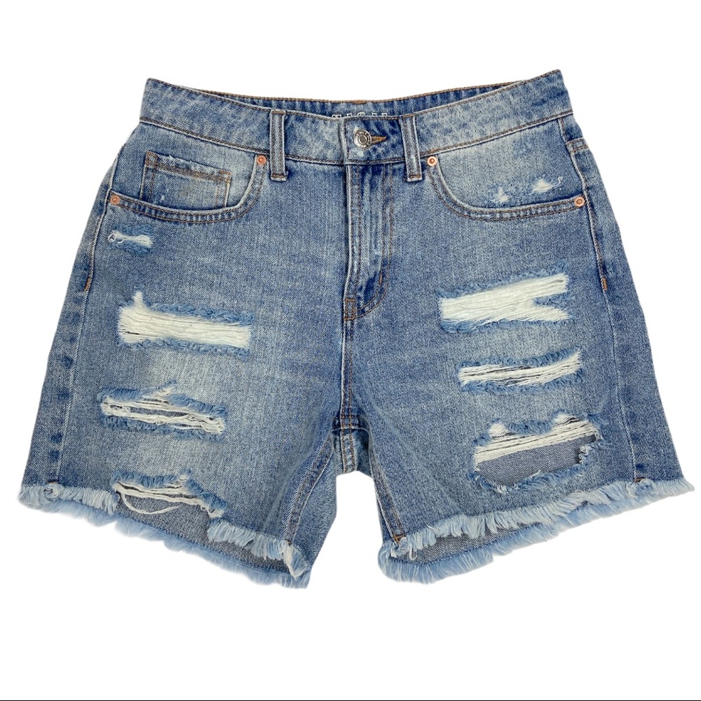 Wild Fable High Rise Raw Hem Distressed Jean Shorts